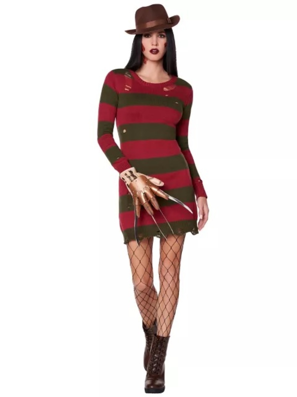 Adult Freddy Krueger Sweater Dress - A Nightmare on Elm Street Sz S